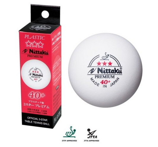3 Balles NITTAKU 3* PREMIUM 40+